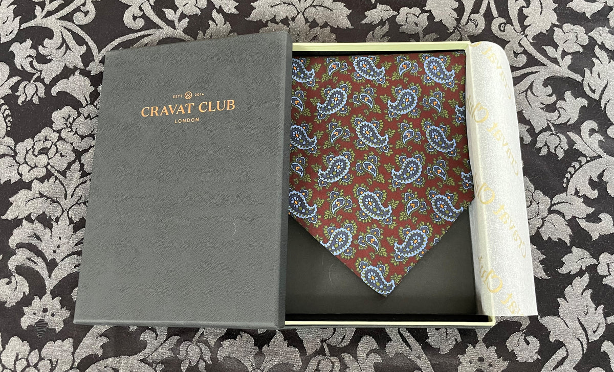 RADCLIFFE - Anicent Madder Silk Day Cravat - Cravat Club London