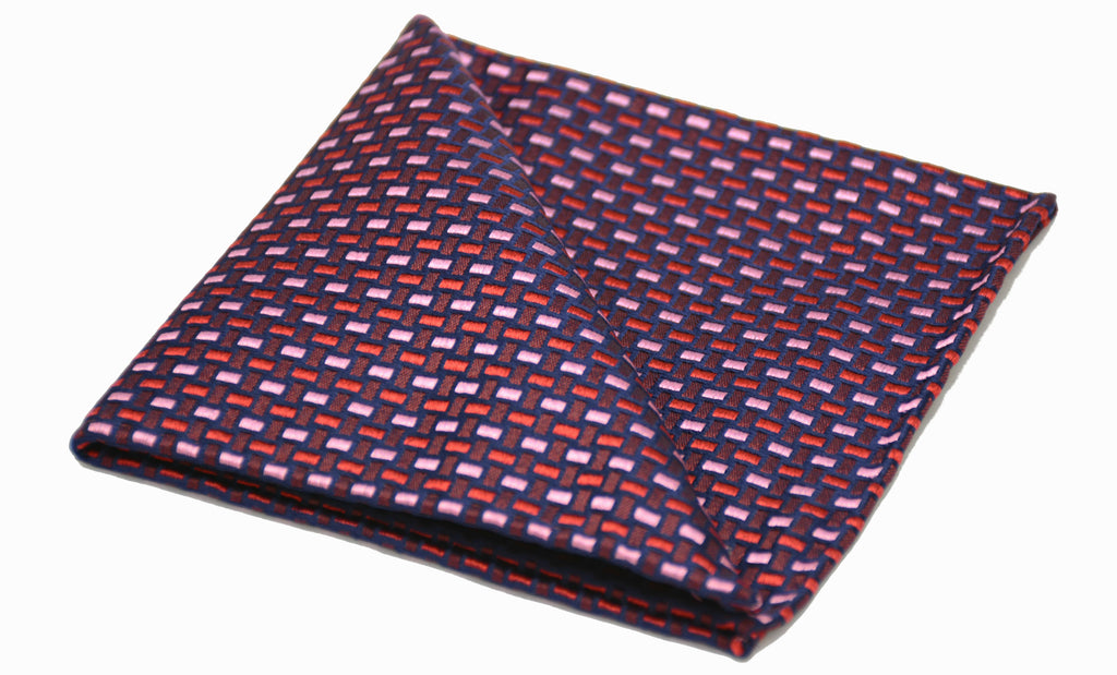 CASSIAN - Woven Silk Pocket Square - Cravat Club London