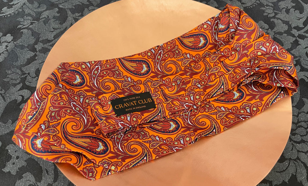 Roscoe - Printed Silk Day Cravat - Cravat Club London